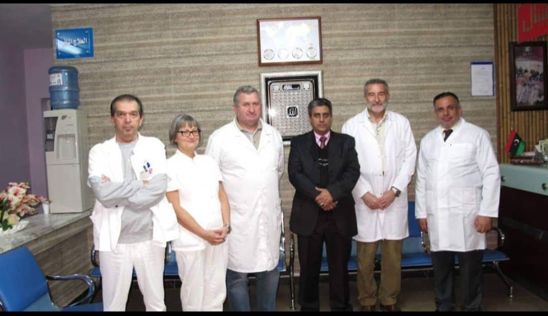 استقبال المدير العام للأطباء عام 2013 مع الطبيب الزائر البروفيسور ألكسندر