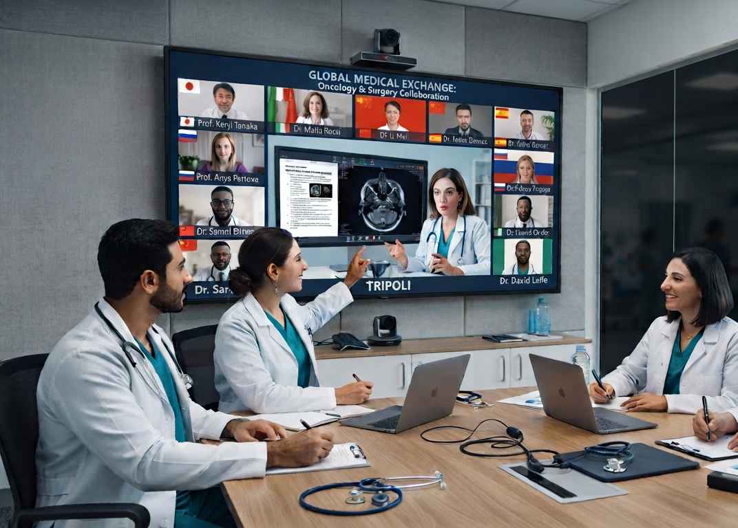 التواصل مع الخبراء والمؤتمرات الطبية الدولية